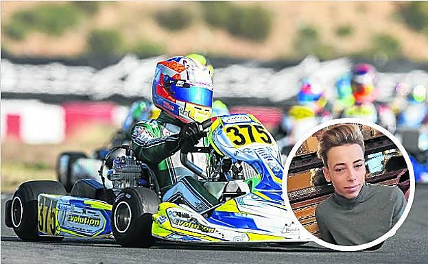 El joven piloto durante una prueba. | Urbeltz. 