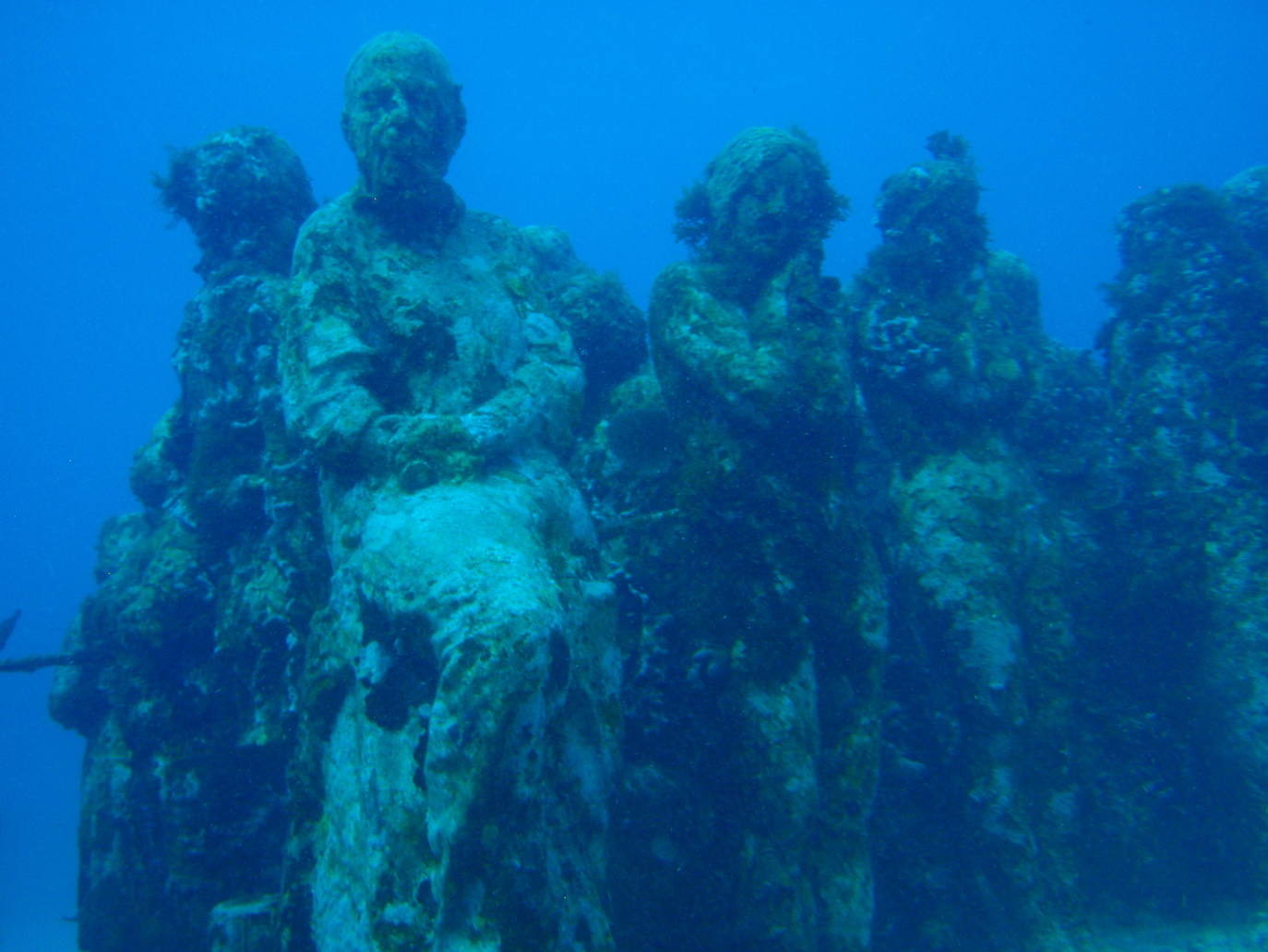 Museo Subacuático de Arte (MUSA) | Alberga más de 500 esculturas que conviven con una gran variedad de criaturas marinas.