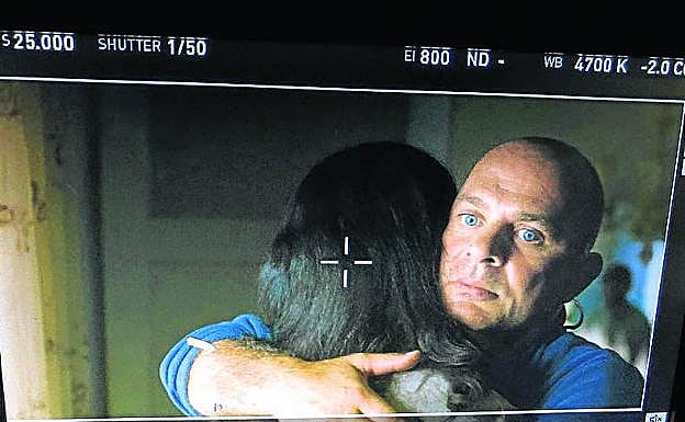 Daniel Valdés, durante una grabación.