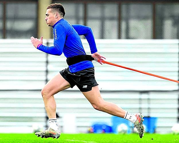 Córdoba entrena fuerza en Lezama. 