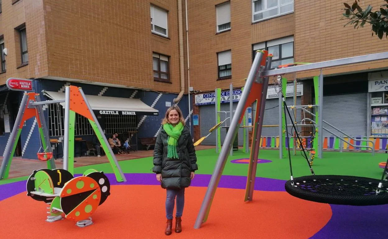 La alcaldesa Amaia del Campo visitó ayer la nueva instalación.