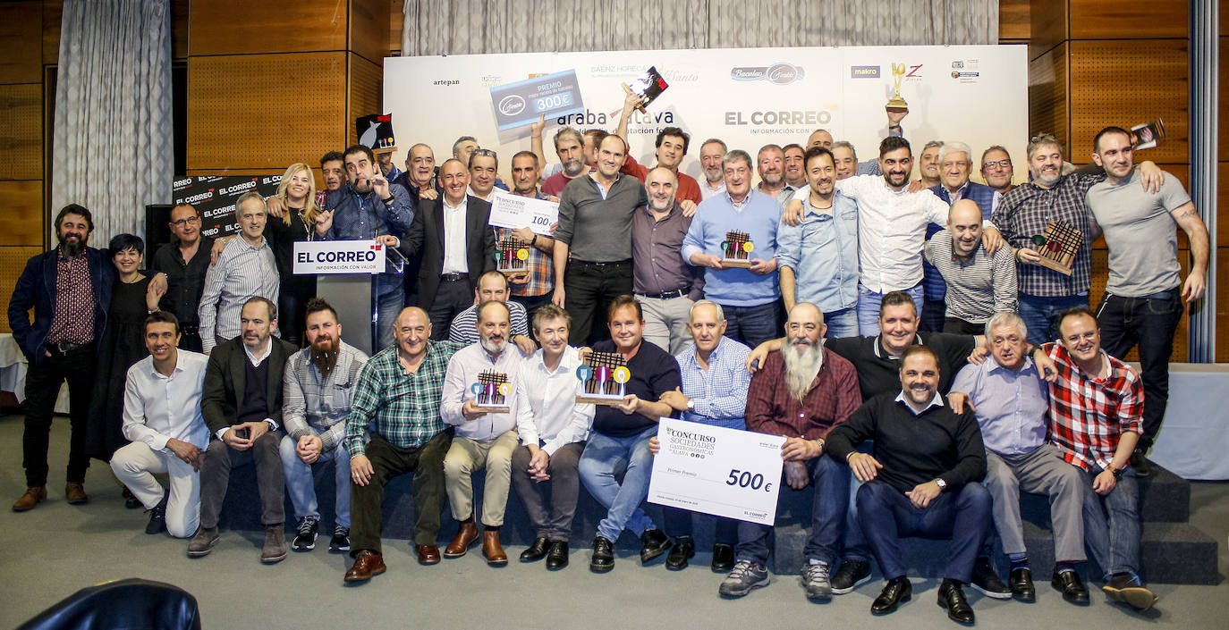 Fotos: Entrega de premios del XXIII Concurso de Sociedades Gastronómicas de Álava EL CORREO