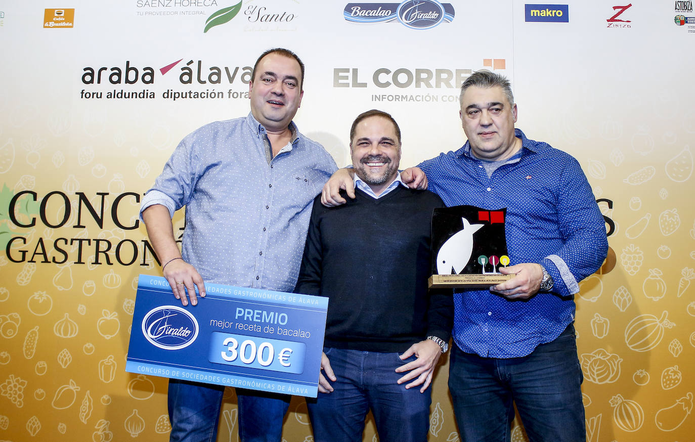 Fotos: Entrega de premios del XXIII Concurso de Sociedades Gastronómicas de Álava EL CORREO