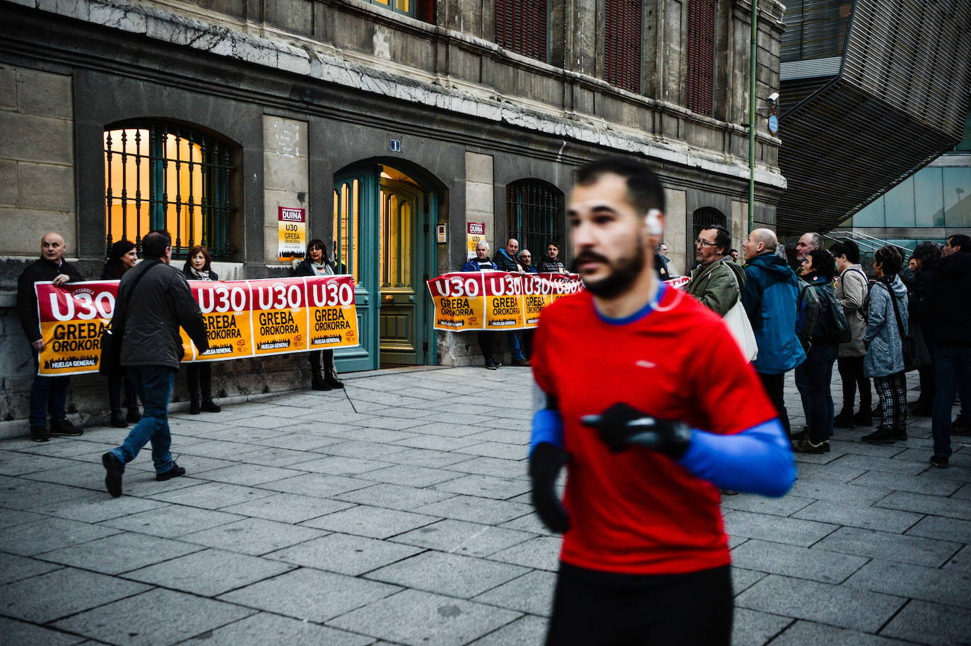 Fotos: Las jornada de huelga en Bilbao, en imágenes