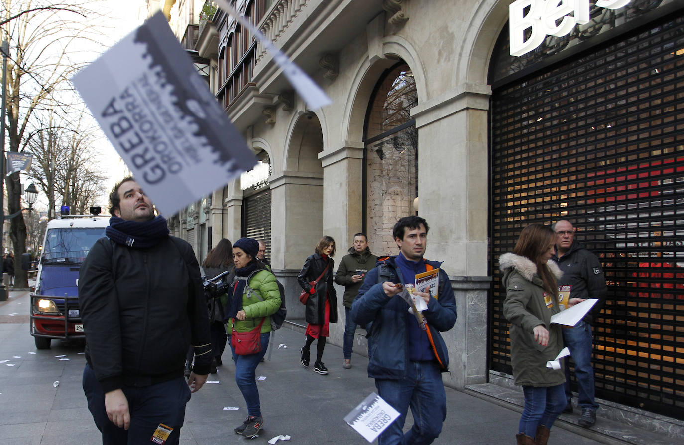 Fotos: Las jornada de huelga en Bilbao, en imágenes