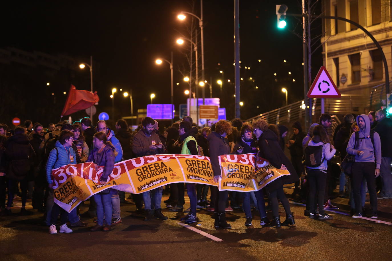 Fotos: Las jornada de huelga en Bilbao, en imágenes