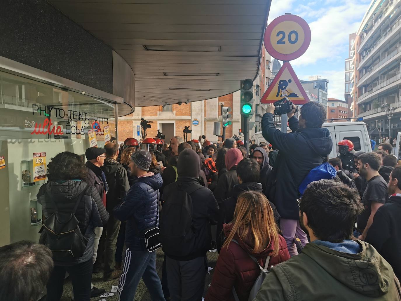 Fotos: Las jornada de huelga en Bilbao, en imágenes