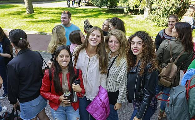 Estudiantes universitarios de Erasmus.