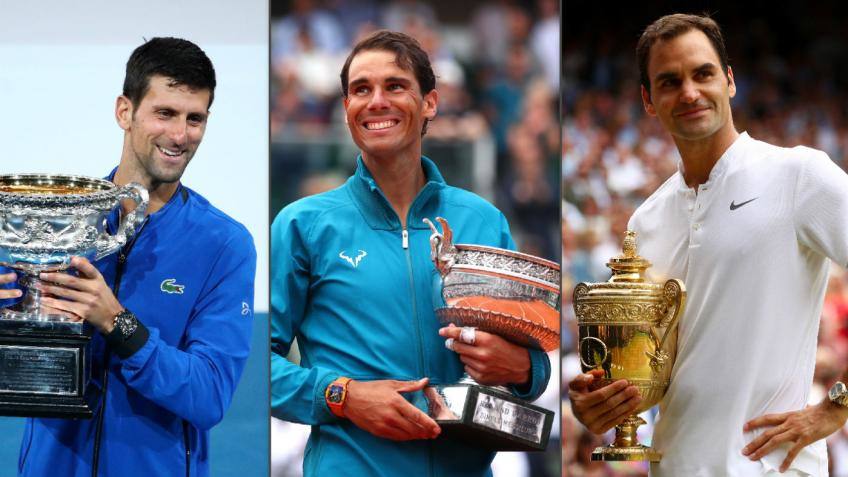 Djokovic, Nadal y Federer pugnan por ser el mejor del mundo. 