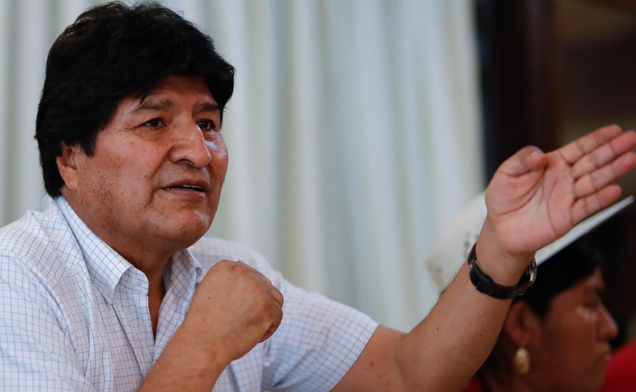 El expresidente de Bolivia Evo Morales. 