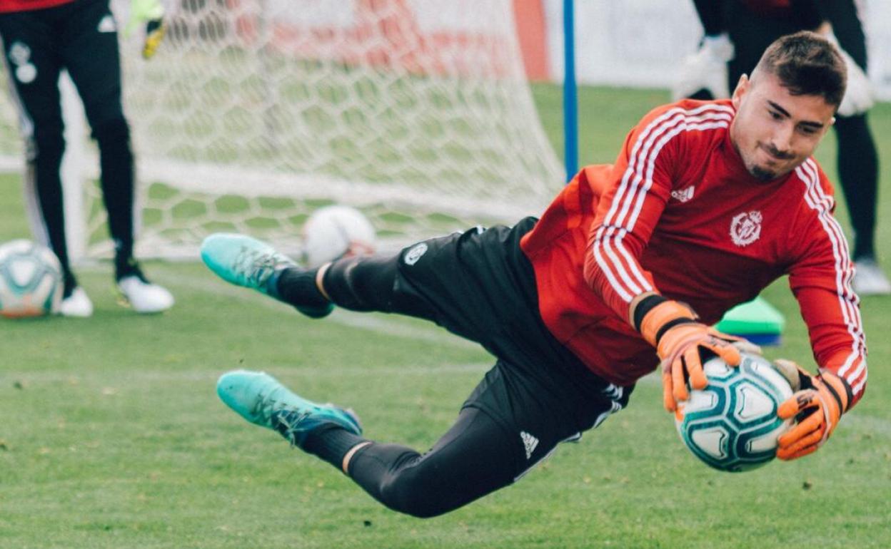 Gaizka Campos durante un entrenamiento 