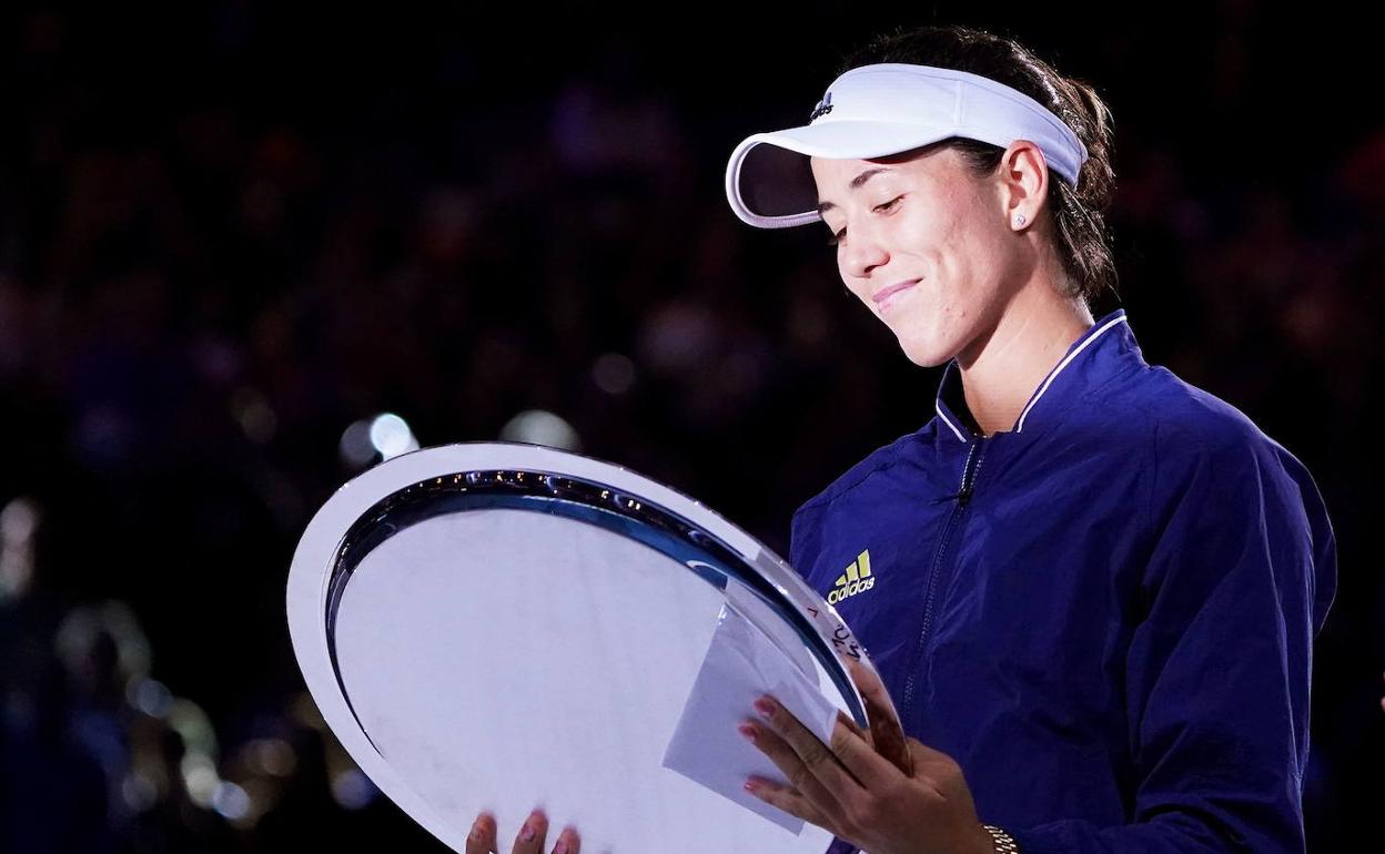 Muguruza después de perder en la final del Open de Australia, su principal objetivo en el arranque del 2020. 