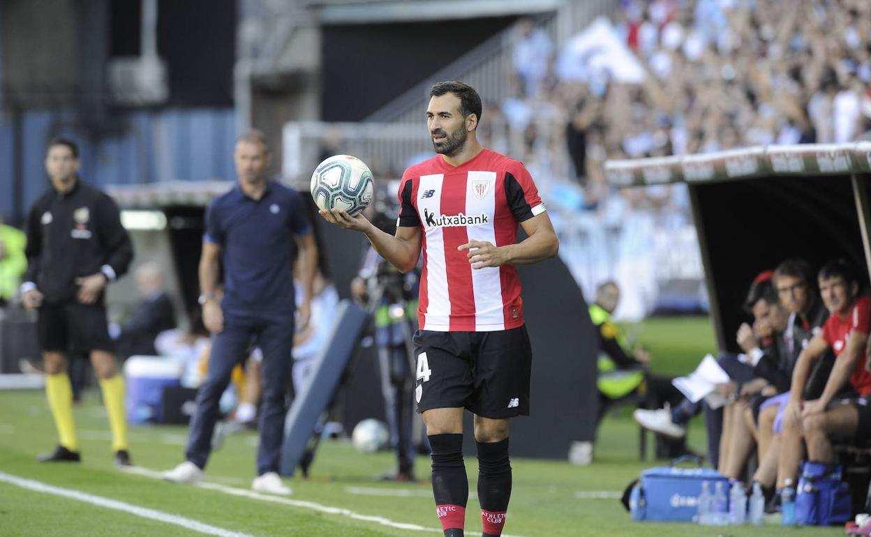 Balenziaga, en uno de los dos partidos que ha jugado esta temporada; éste es en VIgo.