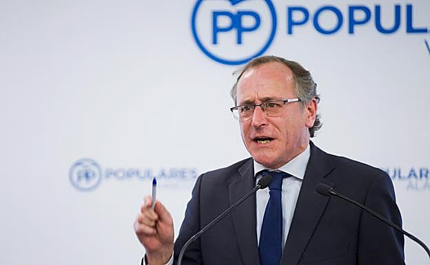 Alfonso Alonso, presidente del PP del País Vasco.