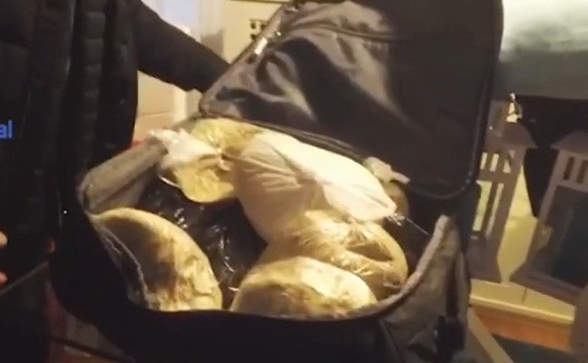 La droga decomisada.