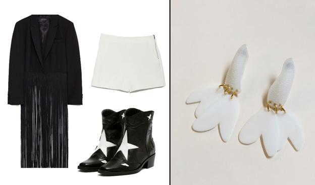 El look de Anajú con pendientes 'Jaria' de Mrlaspiru