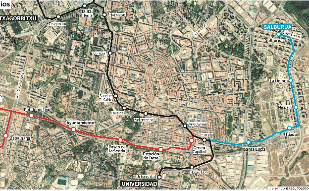 Los proyectos del tranvía a los nuevos barrios. 