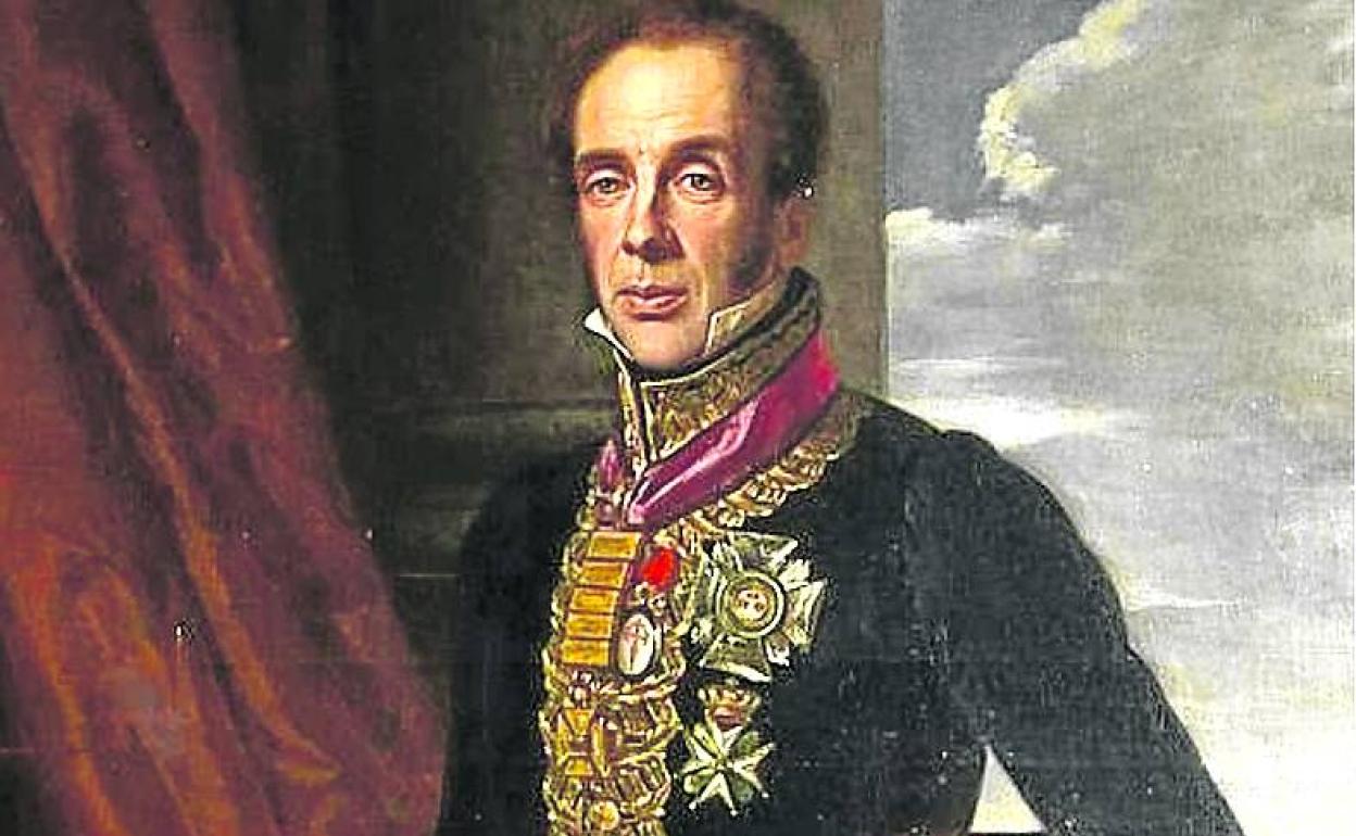 Retrato del General Álava obra de Féreol Bonnemaison en 1816. 