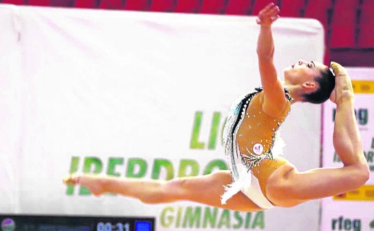 Saioa Agirre, durante una de sus actuaciones en el campeonato. 