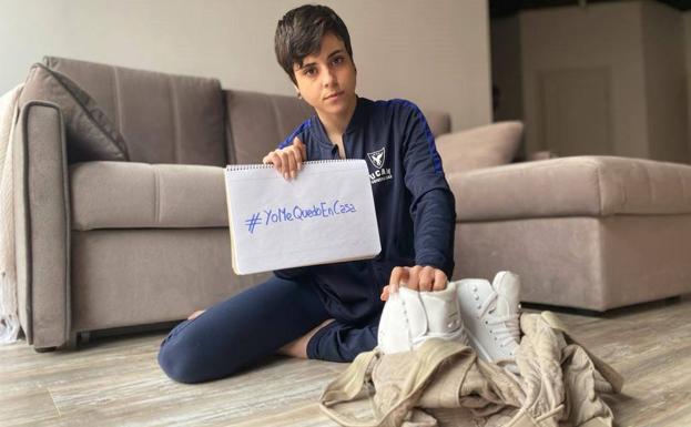 La patinadora Sara Hurtado guarda cuarentena en Moscú