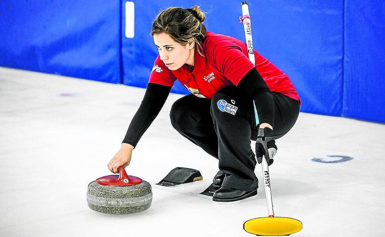 García, en plena competición.