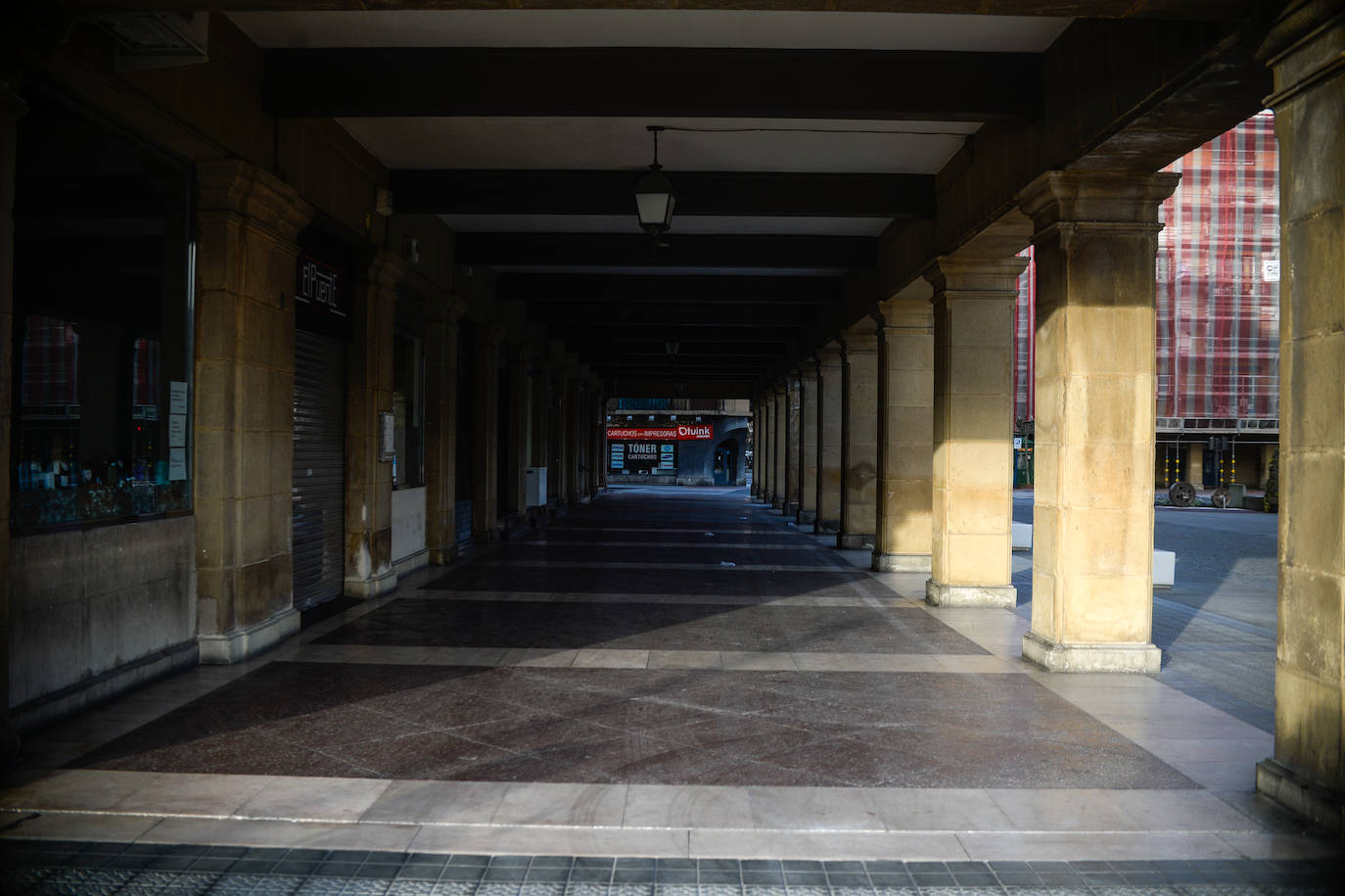 Las calles de las Arenas, completamente vacías.