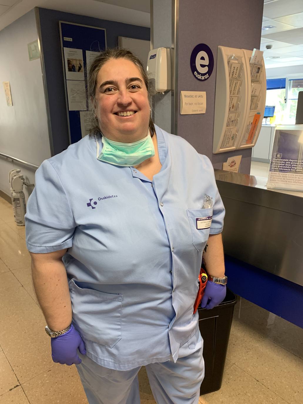 Estibaliz Castañas. Enfermera de hospitalización