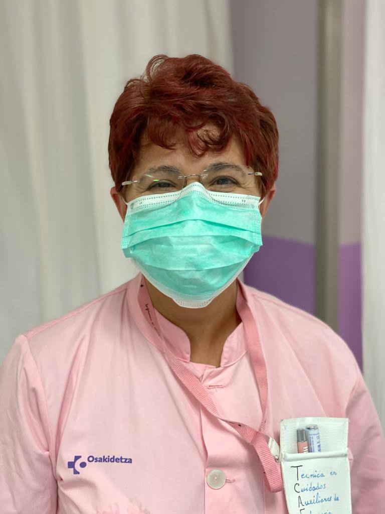 Ángela López. Auxiliar enfermería Urgencias