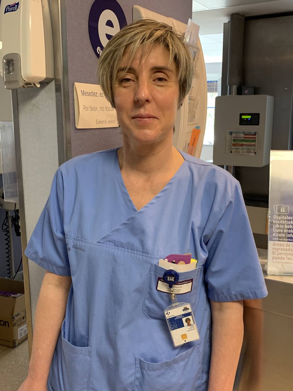 Leire Fuente. Enfermera hospitalización