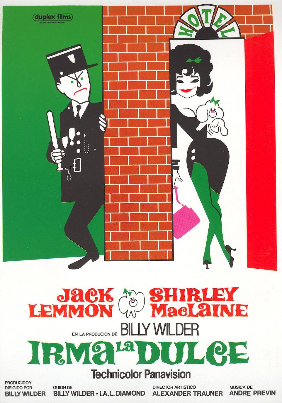 'Irma la dulce'. De nuevo Jack Lemmon y Shirley MacLaine se ponen a las órdenes de Billy Wylder para protagonizar una cinta deliciosa.