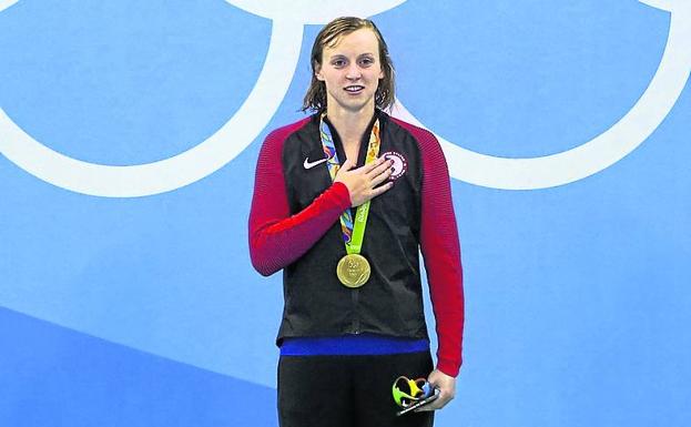 Ledecky se llevó cuatro medallas de oro en Río.