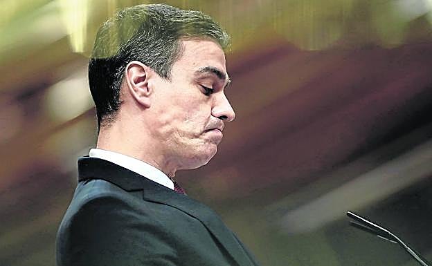 Sánchez, el pasado miércoles en el Congreso, cunado se avaló la prórroga del estadop de alarma