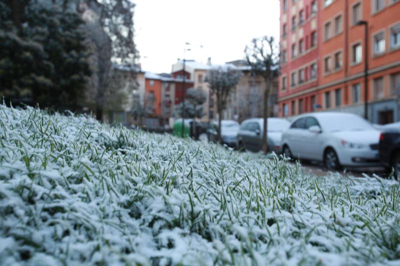 Fotos: Nieve en la Vitoria confinada