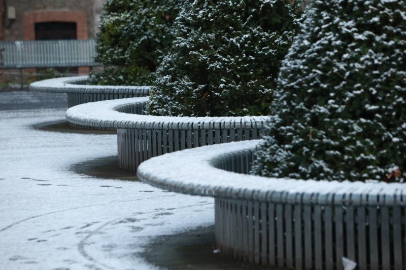 Fotos: Nieve en la Vitoria confinada