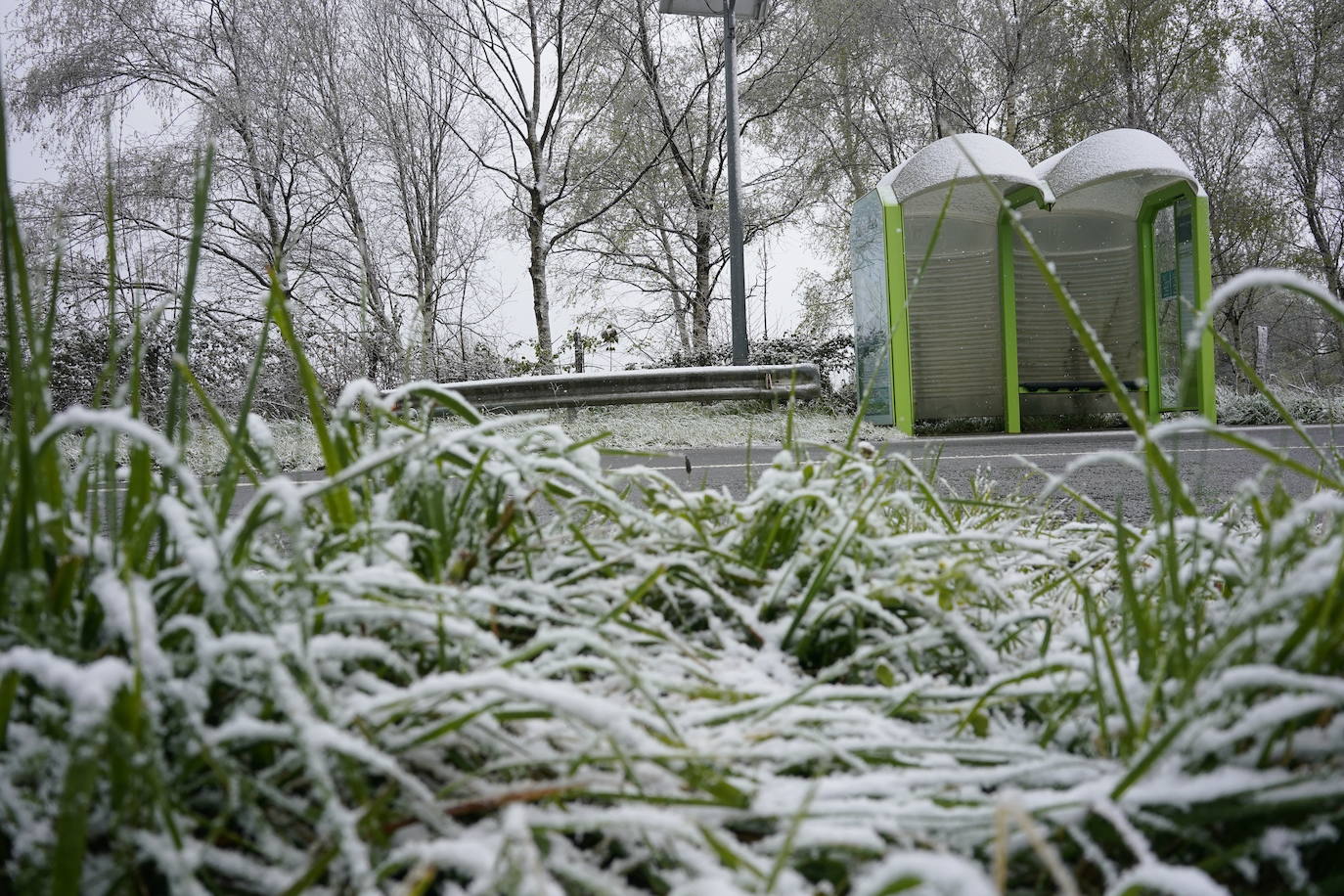 Fotos: Urkiola amanece cubierto de blanco
