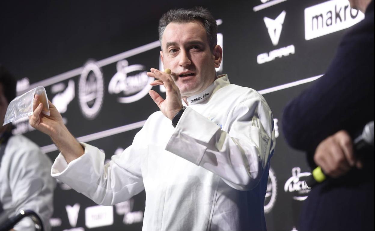 Josean Alija, durante si ponencia en Reale Seguros Madrid Fusión. 