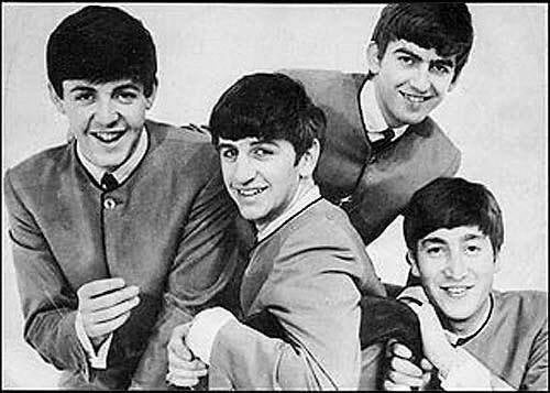 Foto del grupo en 1962: Paul McCartney, Ringo Starr, George Harrison y John Lennon.