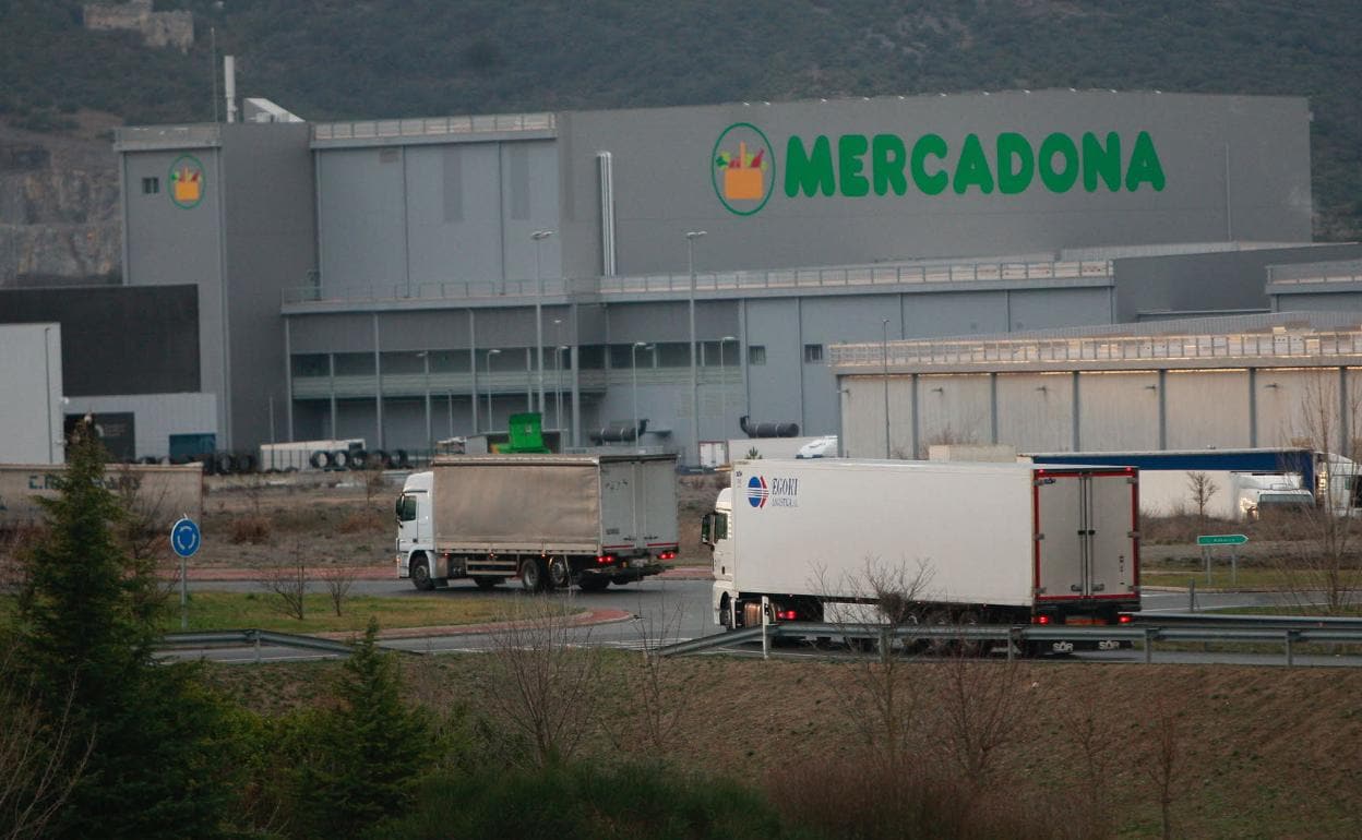 El centro logístico de Mercadona situado en el Polígono industrial de Júndiz, a las afueras de Vitoria. 