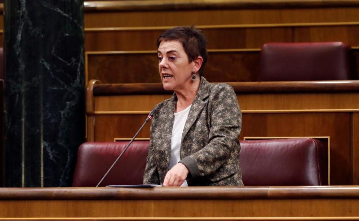Mertxe Aizpurua, durante su intervención de este miércoles en e Congreso.