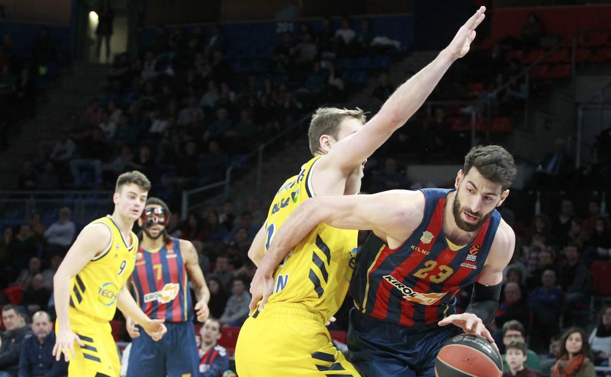El Baskonia disputó ante el Alba su último partido europeo, el 6 de marzo. 