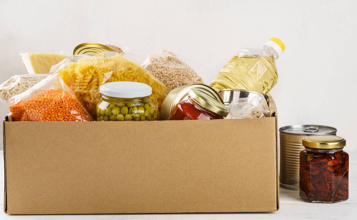 Produktu desberdinak daraman kutxa.