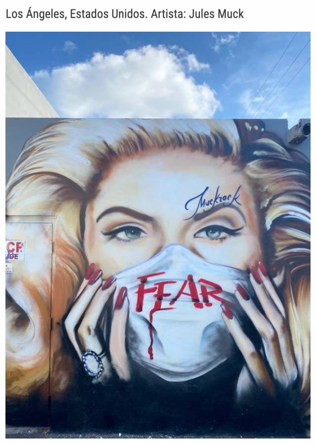 Fotos: Los graffitis del coronavirus en el mundo