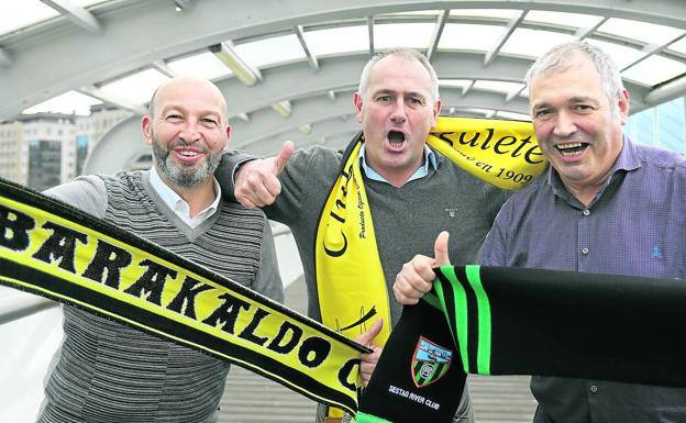 Edu Rivacoba y Ángel Castro, presidentes de Portugalete y Sestao.