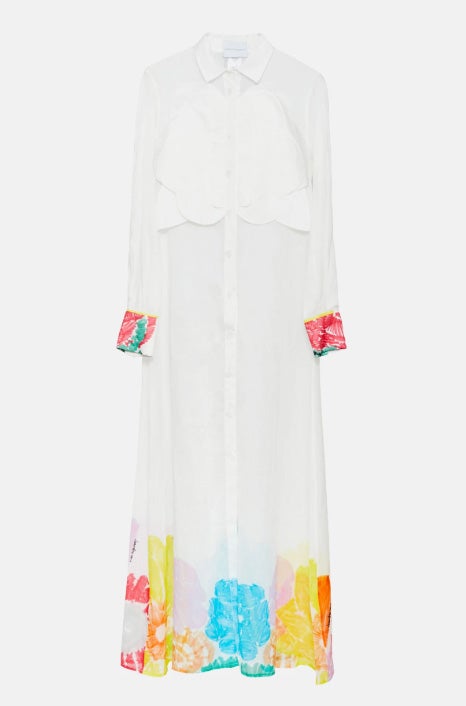 Blusa larga de algodón, de Leandro Cano (700 euros en Es Fascinante).