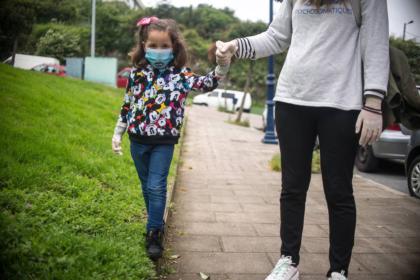 Los Portugalujos más txikis disfrutan de su hora libertad.