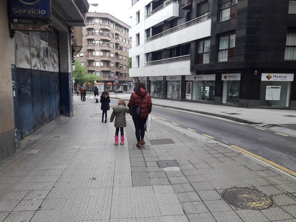 En Durango los niños también aprovecharon para salir a pasear.