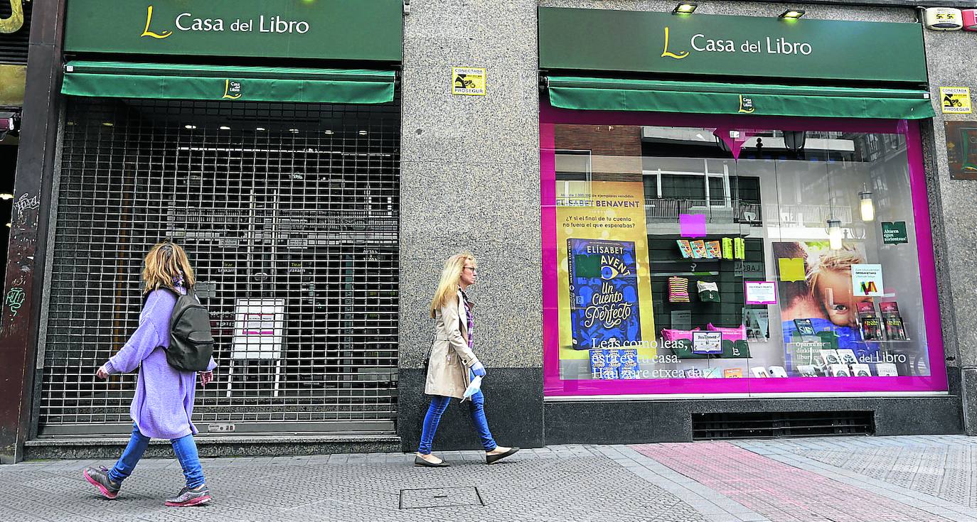 Bilboko 'Casa del Libro' liburudenda azken egunetan.