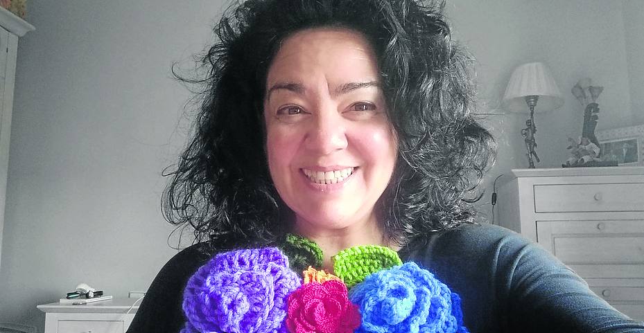 La actriz Gurutze Beitia continúa actuando durante el confinamiento.