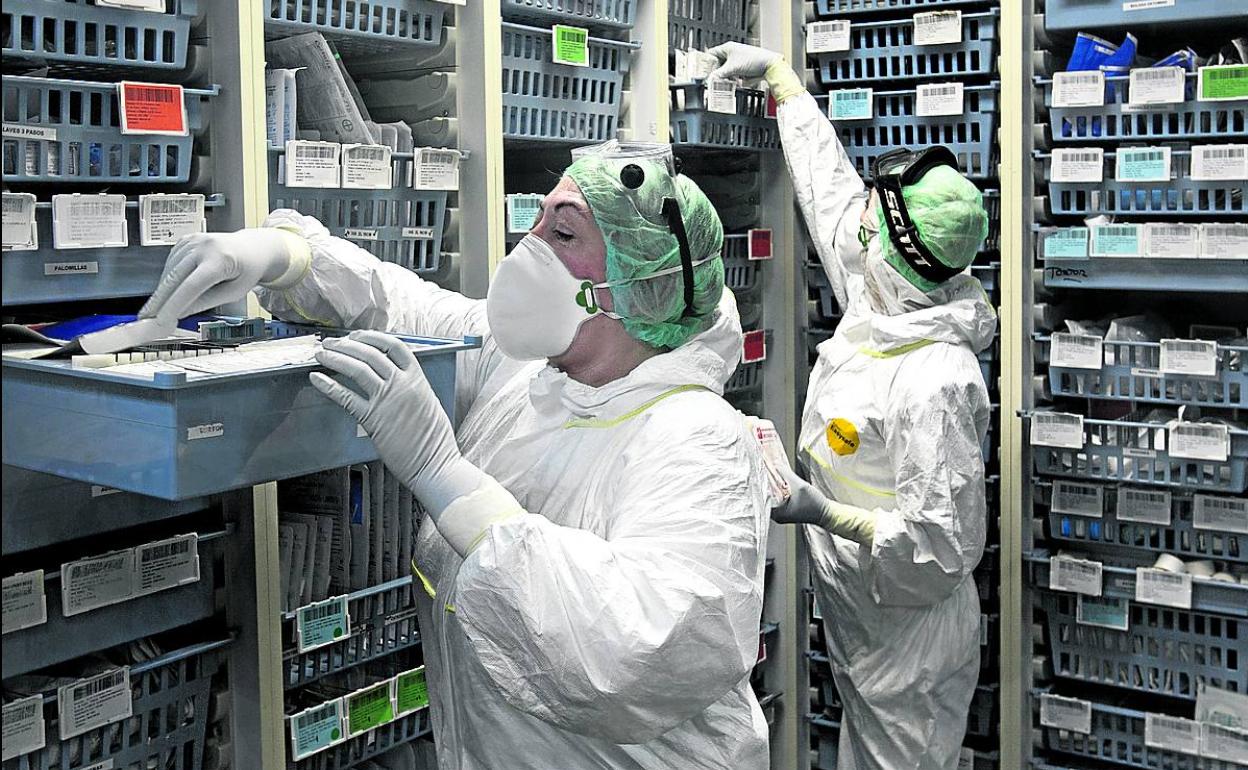 La UCI del hospital vitoriano de Txagorritxu.