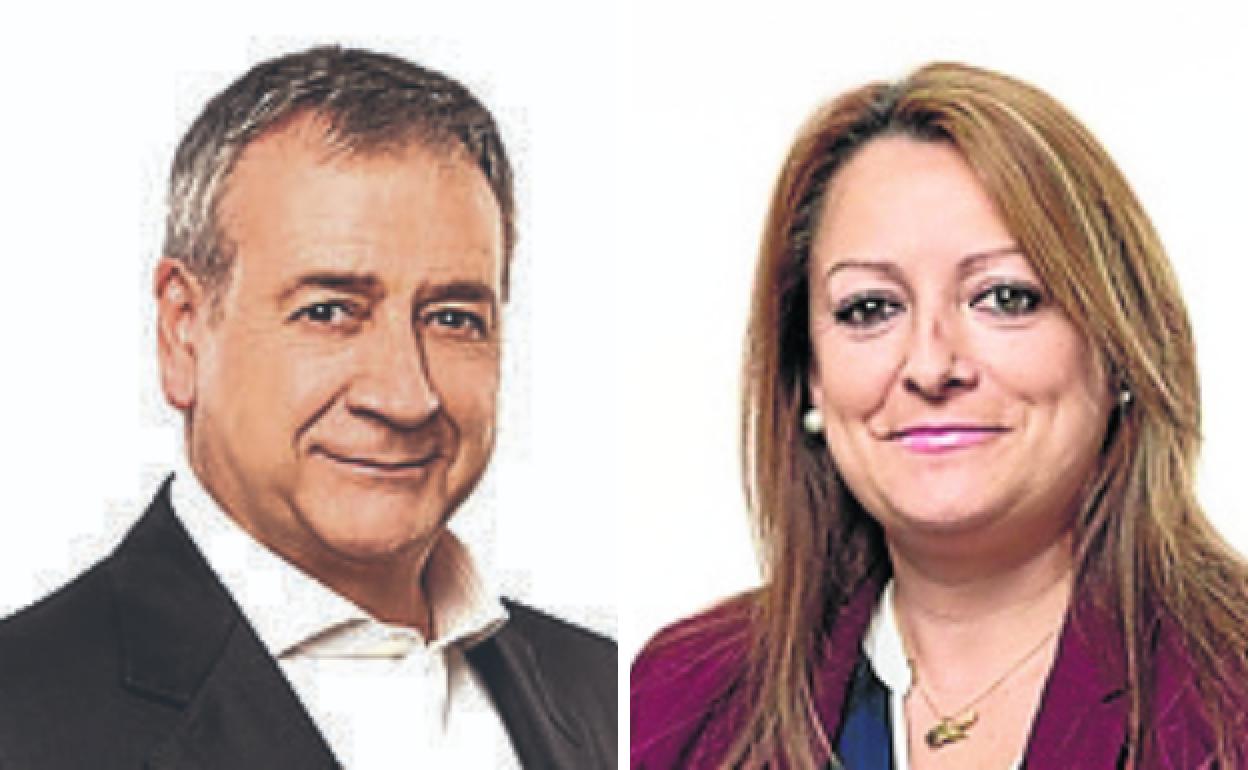 El director de Equilibrio Territorial, Jesús María Guinea, y la juntera del PP Ana Salazar.